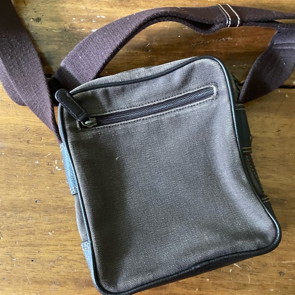 PICARD Crossbody Bag Canvas Buffalo Leather Shoulder Purse Adjustable Strap - Picture 6 of 9